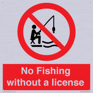 No Fishing without a license